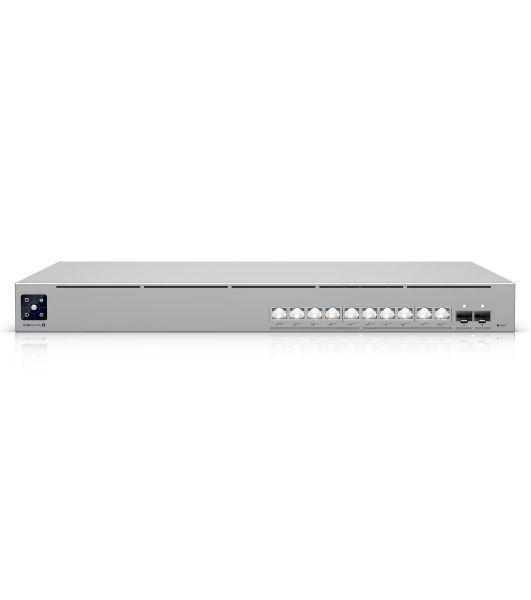 Ubiquiti UniFi Switch Pro XG 10 PoE PoE-коммутатор в стойку, 10х 10G RJ45, 2х 10G SFP+, раздача 400 Вт