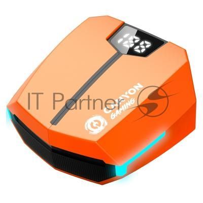 Наушники игровые CANYON headset Doublebee GTWS-2 Gaming Orange