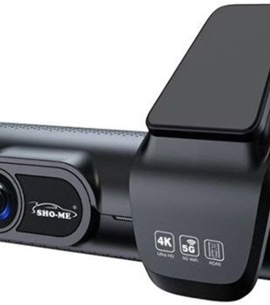 Видеорегистратор Sho-Me FHD-975, 3840x2160, 3.59", с камерой заднего вида, GPS, Wi-Fi, G-сенсор, датчик движения