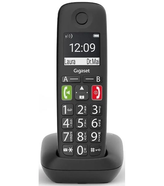 Радиотелефон Dect Gigaset E290 SYS черный АОН