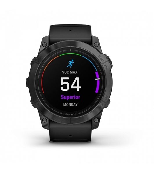 Умные часы Garmin Epix Pro Gen 2 Standard Edition, 1.4" AMOLED, ANT+, Bluetooth, GPS, NFC, Wi-Fi, 10 ATM, серый / черный