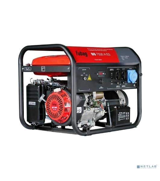 Электрогенератор бензиновый FUBAG BS 7500 A ES, 7 кВт, 80 дБ, 92.8 кг