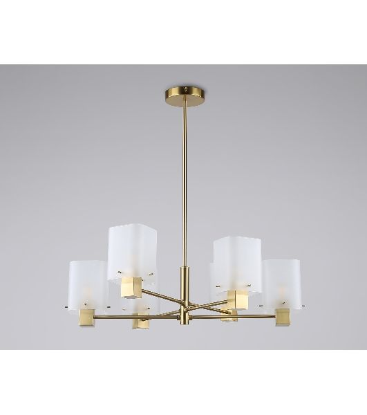 Люстра Ambrella light LH57031/6 BS/SM латунь/дымчатый E14/6 max 40W D690*690