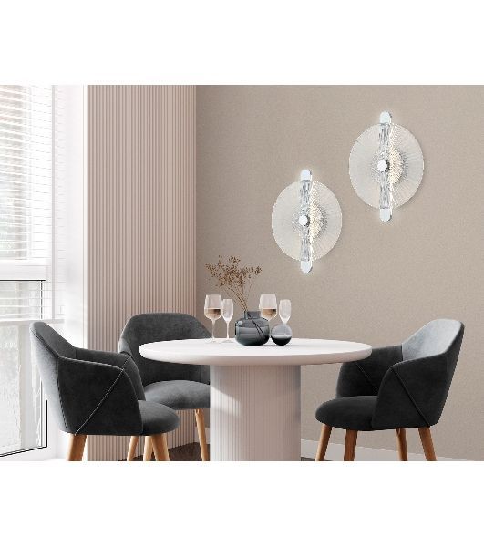 Настенный светодиодный светильник Ambrella light LH31141 СH/CL хром/прозрачный 13W 3000K 280*70*350