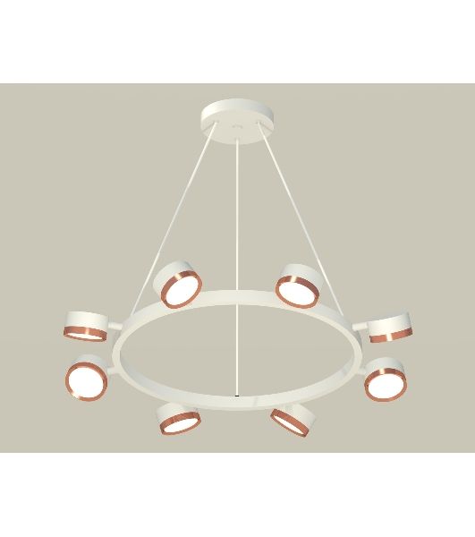 Светильник Ambrella light XB9195153/8 SWH/PPG белый песок/золото розовое полированное GX53 (C9195, N8126)