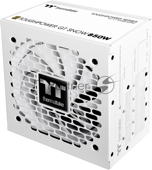 Блок питания Thermaltake Toughpower GT 850W Snow, 850Вт, 80+ Gold, 120мм, модульный, белый