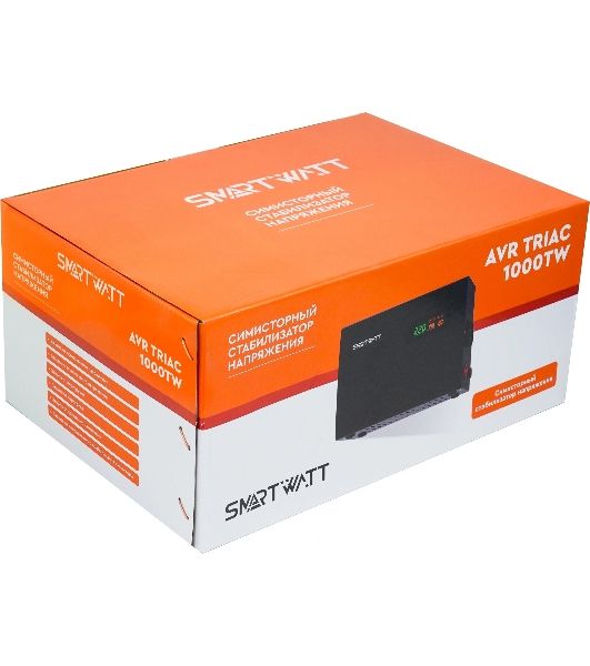 Стабилизатор напряжения Smartwatt AVR Triac 1000TW 1000ВА черный