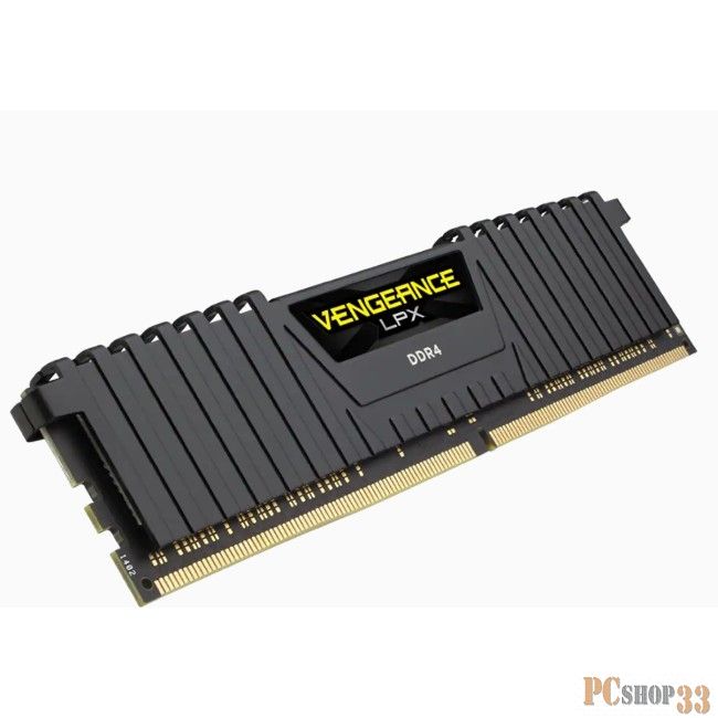 Оперативная память Corsair Vengeance LPX, DDR4, 16Gb (2x8 Gb), 3600 MHz, CL18, радиатор, черный