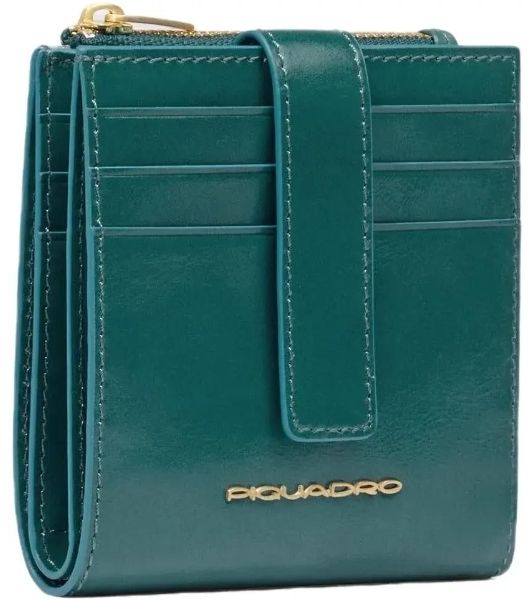 Картхолдер Piquadro Blue Square PP6843B2R/OT3 синий петроль, натуральная кожа