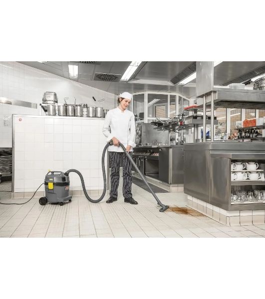 Пылесос строительный Karcher NT 22/1 Ap Te серый, 1300 Вт, уборка сухая/влажная, пылесборник мешок/контейнер, 22 л