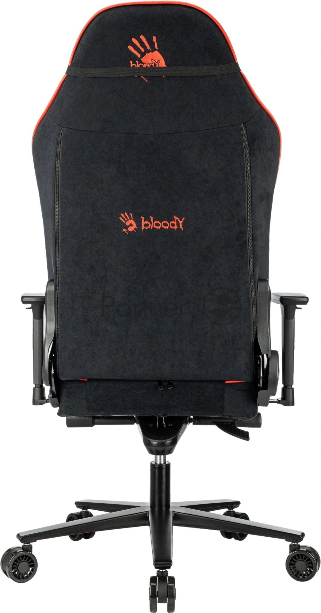 Кресло игровое A4Tech Bloody GC-680 черный/серый искусственная замша с подголов. крестов. металл