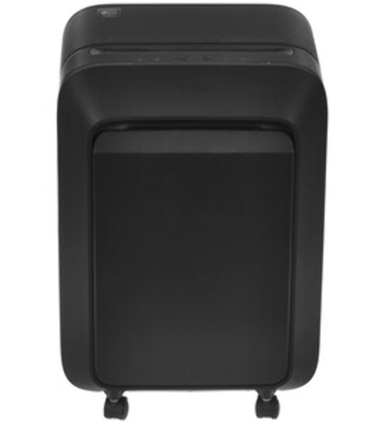 Шредер Fellowes PowerShred LX210 черный (секр.P-4) перекрестный 16лист. 23лтр. скрепки скобы пл.карты