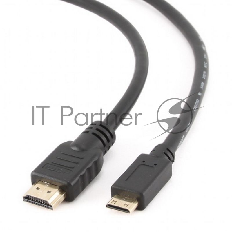 Кабель Cablexpert HDMI-mini HDMI CC-HDMI4C-6, 19M/19M, v2.0, медь, позол.разъемы, экран, 1.8м, черный, пакет