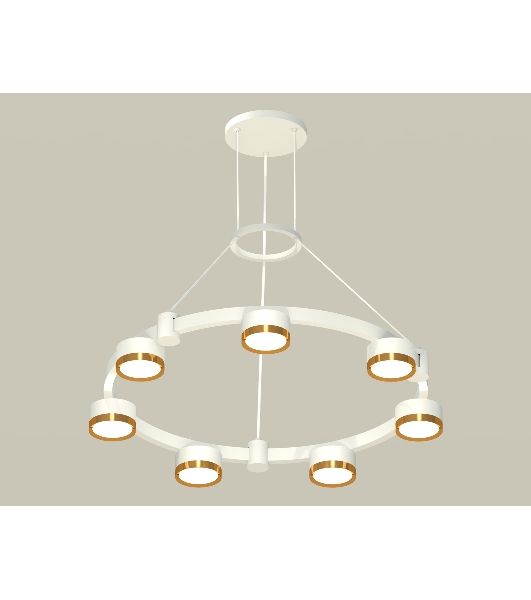 Светильник Ambrella light XR92031502/7 SWH/PYG белый песок/золото желтое полированное GX53 (A9203, C9236, N8124)