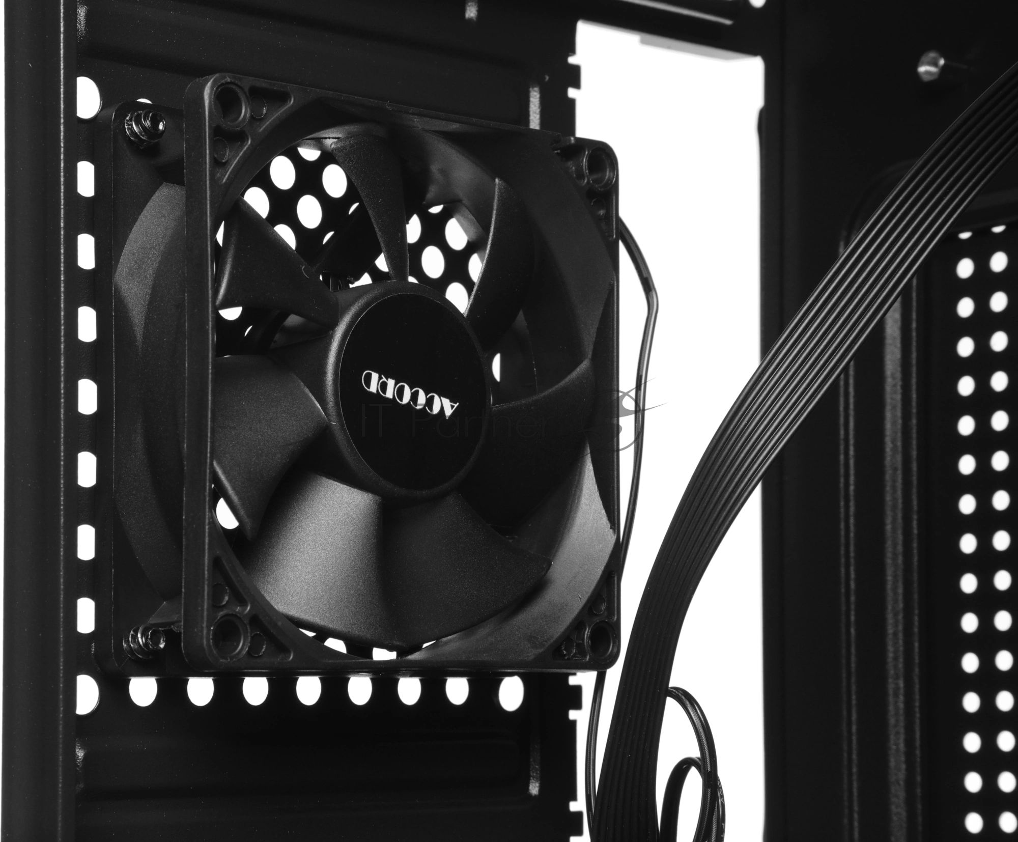 Компьютерный корпус Accord Entry ACC-2054B черный без БП mATX 1x80мм 2xUSB 2.0 audio