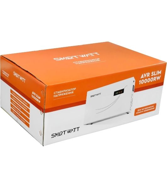 Стабилизатор напряжения Smartwatt AVR Slim 10000RW 10000ВА белый