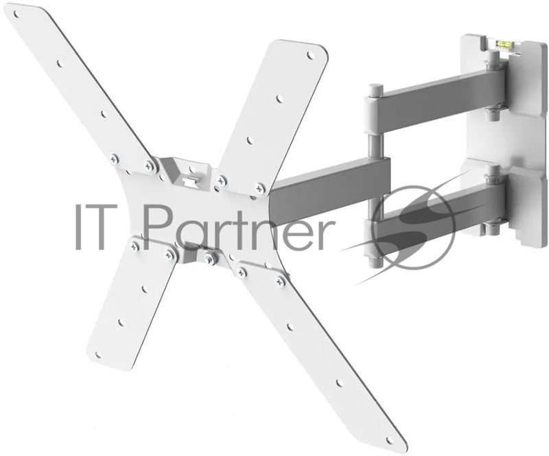 Кронштейн Holder LCDS-5566-W белый "32”-55” (81-140 см), Нагрузка 45 кг, Угол наклона – 20°+20°, Угол поворота - 350°, Расстояние от стены 70-540 мм