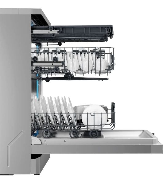Посудомоечная машина Haier HDWE15-58CS2RU, серебристый, 59.8 см, 15 компл., сушка конденсационная, 49 дБ, класс A
