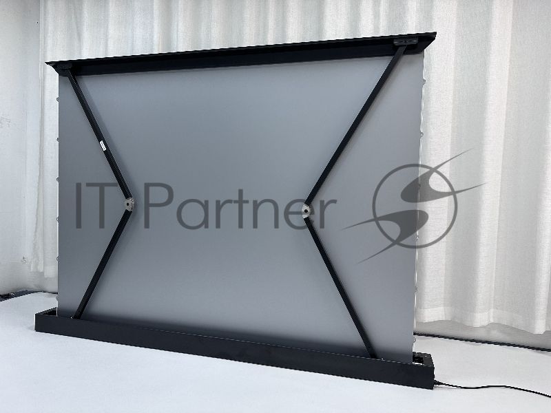 Экран для проектора S'OK SFE-296x165-BK 100'' 4K, напольный с электроприводом, полотно Nanometallic, черный