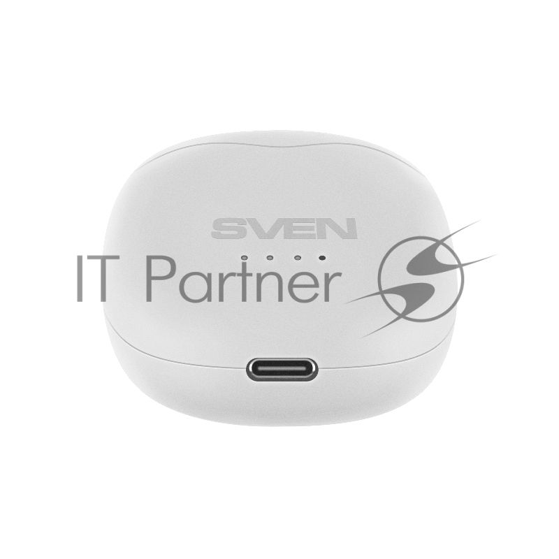 Наушники TWS SVEN E-727BT белый, вкладыши, Bluetooth, сенсорное управление, до 24 ч