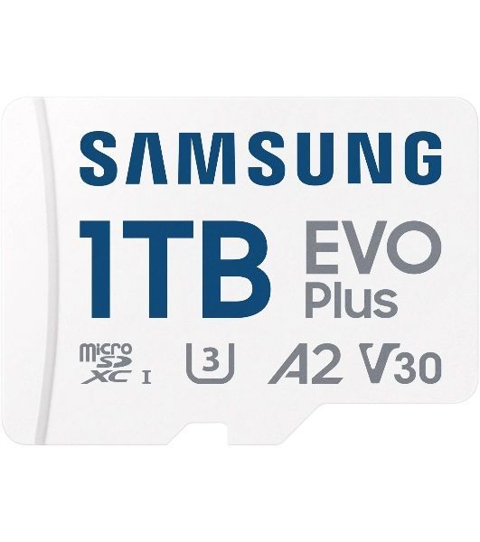 Флеш карта Samsung EVO Plus MicroSDXC MB-MC1T0SA/KR 1Tb A2 U3 V30 +SD Adapter