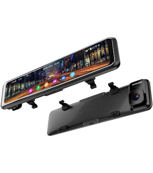 Видеорегистратор TrendVision MR-1100, 3840x2160, 11", с камерой заднего вида, GPS/ГЛОНАСС, Wi-Fi, G-сенсор