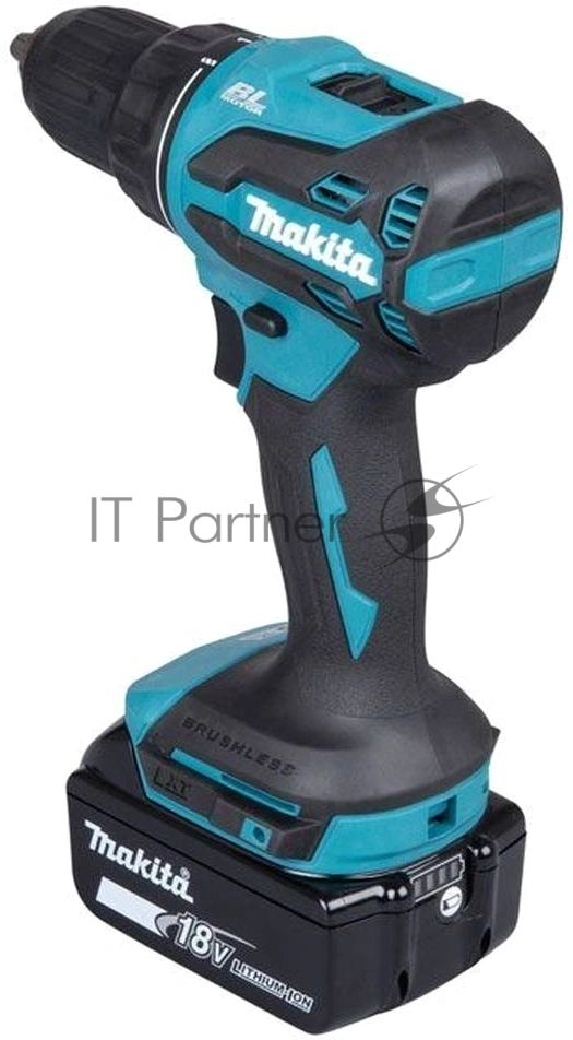 Дрель-шуруповерт Makita DDF490F002, 18 В, 3 Ач, 50 Нм, бесщеточный