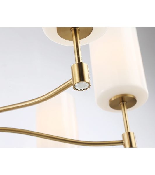 Люстра Ambrella light LH56053/7 BS/FR латунь/белый матовый E14*7 max 40W D680*950