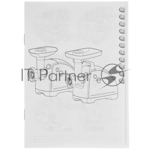 Мясорубка электрическая Moulinex ME682832 черный, 2000 Вт, 2.6 кг/мин, реверс, защита от перегрузки, насадки - 4