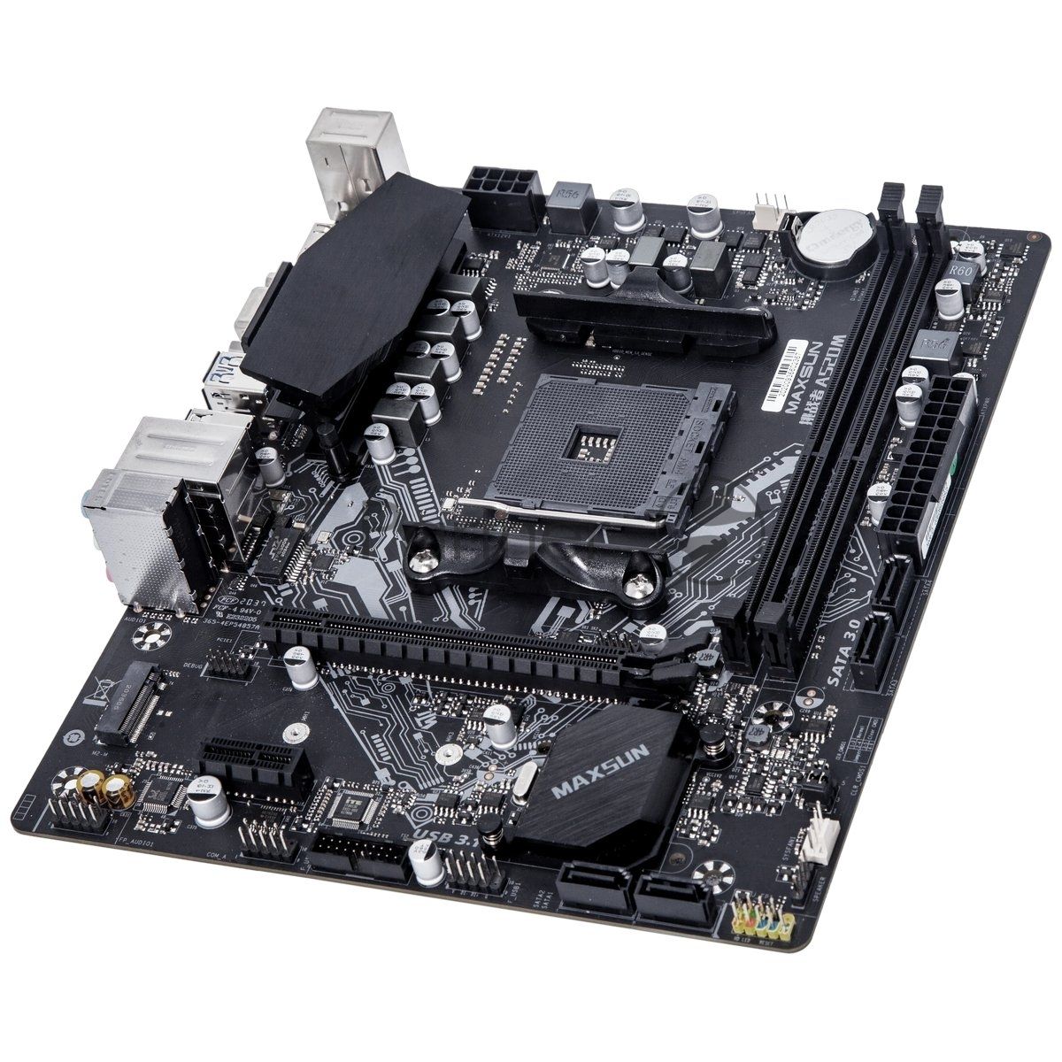 Материнская плата Maxsun MS-Challenger A520M, AM4, AMD A520, 2xDDR4, 4xSATA, 1xM.2, 1xPCIe 3.0 x16, 1xPCIe 3.0 x1, 1xVGA, 1xHDMI, 1x 1Gb LAN, 2xUSB 3.2 Gen1, 4xUSB 2.0, 3x3.5 мм, 5.1, microATX