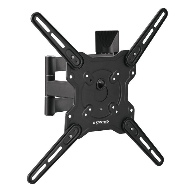 Кронштейн для телевизоров Kromax OPTIMA-406 grey22"-65", max 40 кг, настенный, наклон +5°-15°, поворот 180°, от стены 60-506 мм, VESA 400x400