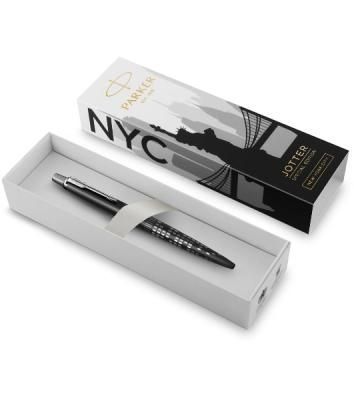 Ручка шариковая Parker Jotter Global Icons SE New York CT K179 (2187554) черная, M, синие чернила, подарочная коробка