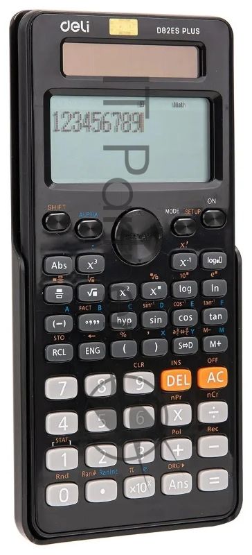 Калькулятор научный Deli ED82ES черный 10+2-разр.