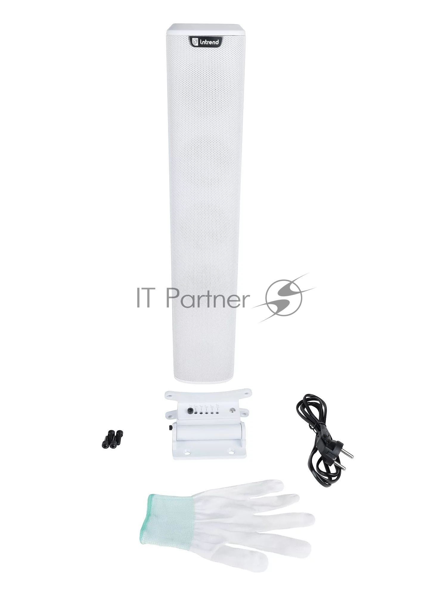 Звуковая колонна Intrend ITSPK-43DA-W активная 4x3", 240 Вт, вход DANTE, питание 110-220В, SPL 107dB, 80Hz18kHz, 20°х120° (VхH), вес 5.3кг, цвет белый, крепление в комплекте, (цена за 1шт., в упаковке 2 шт.)