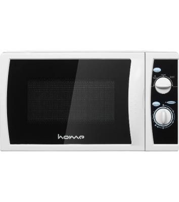 Микроволновая печь HOME HMM208AW белый, 20 л, 800 Вт, переключатели - поворотный механизм