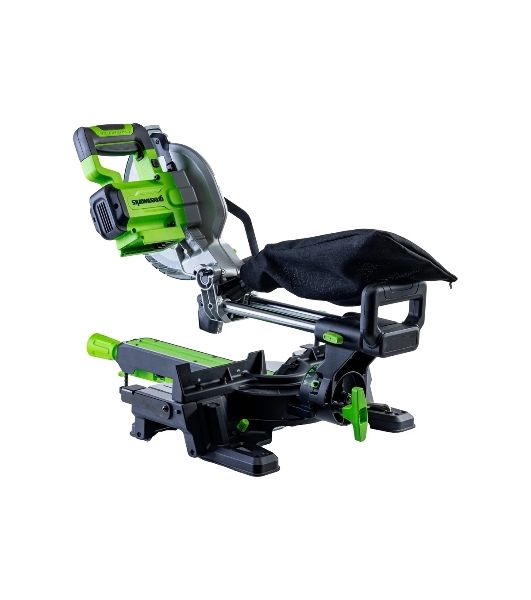 Торцовочная пила Greenworks GD24MS216 24V, бесщеточная, с протяжкой, без АКБ и ЗУ [1501707]