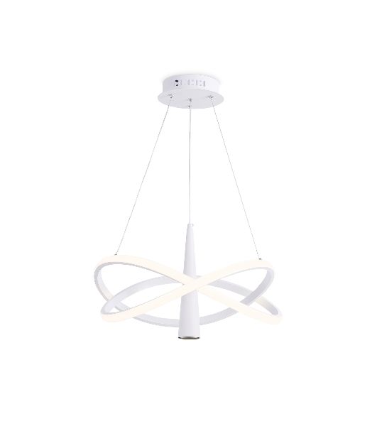 Подвесной светодиодный светильник Ambrella light FL5367/2+1 WH белый 47W 3000K-6400K D480*1200 (ПДУ ИК)