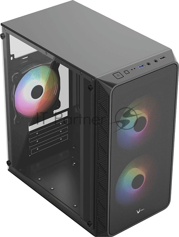Корпус Formula Air Mesh G4 Plus AR Black, Mini-Tower, чёрный, 3 x 120 мм