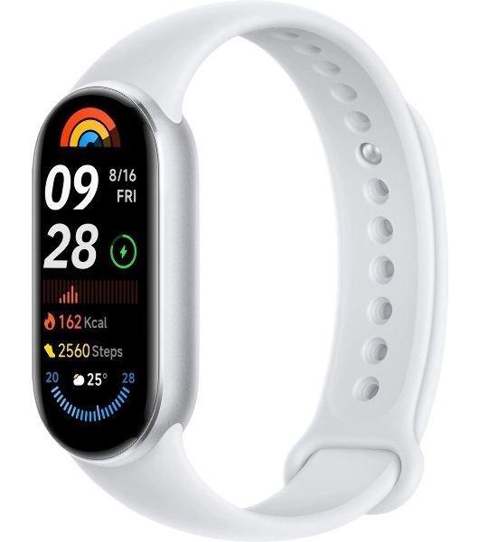 Фитнес-браслет Xiaomi Smart Band 9 M2345B1, 1.62" AMOLED, 5G, Bluetooth, IPX8 / WR50, серебристый