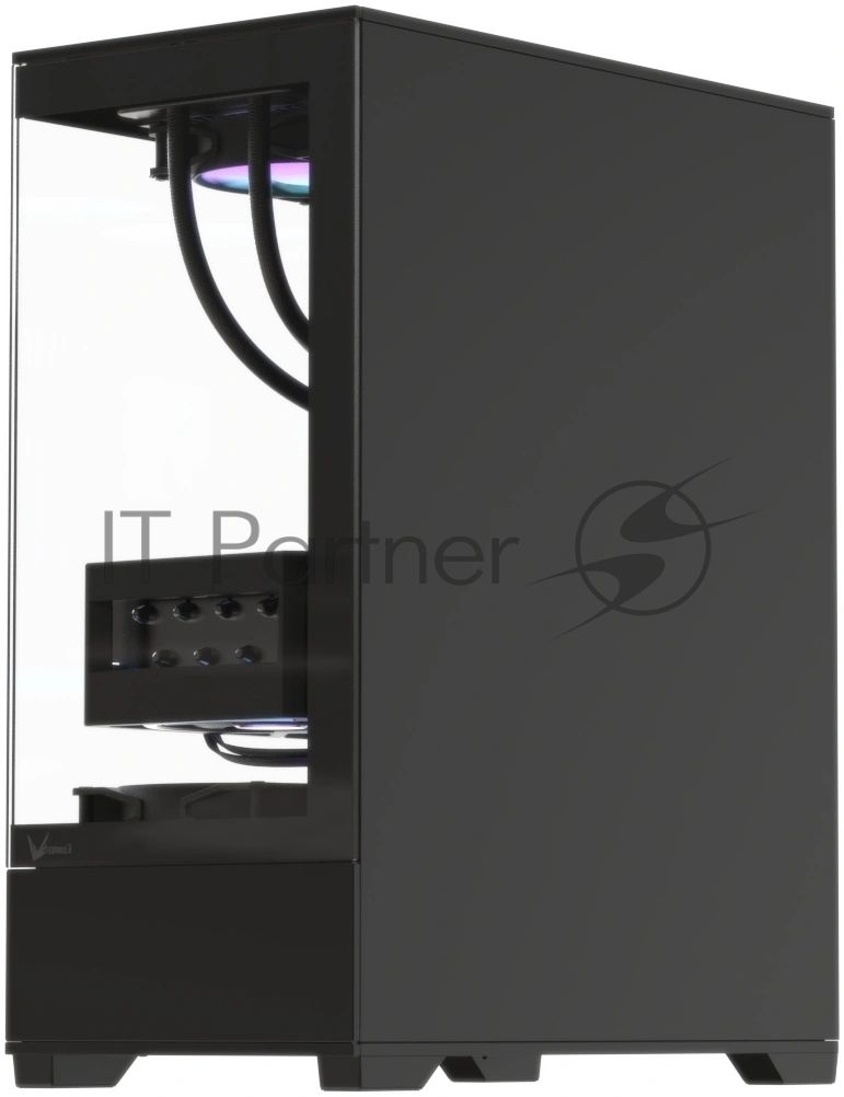 Корпус Formula Crystal Z1 Plus AR V2 Black, Mini-Tower, чёрный, 3 x 120 мм