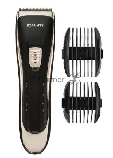 Машинка для стрижки  Scarlett SC-HC63054 черный 3Вт (насадок в компл:2шт)