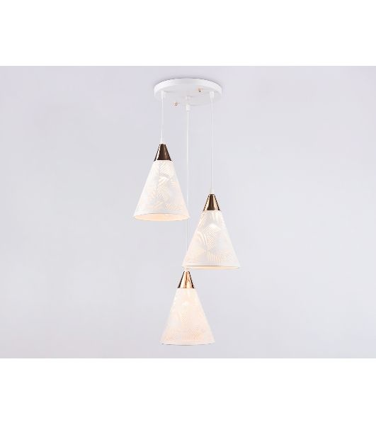 Светильник Ambrella light TR8433/3 WH/FGD белый/золото E27/3 max 40W D360*800