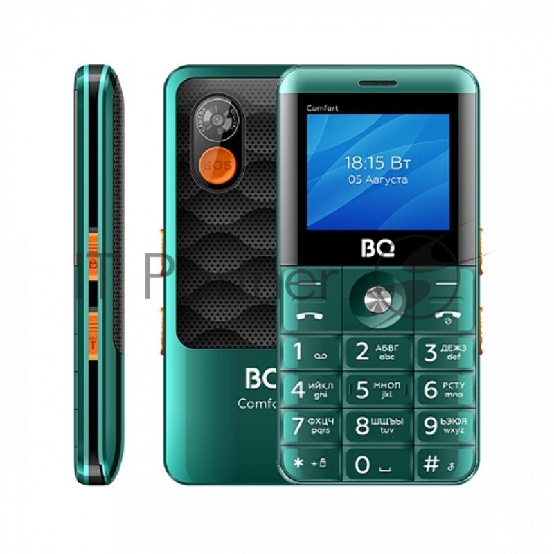 Мобильный телефон BQ 2006 Comfort зеленый/черный
