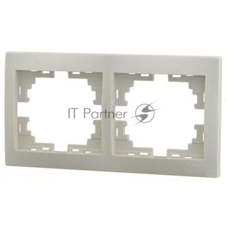 Рамка 2-м Мира горизонт. крем. Lezard 701-0300-147