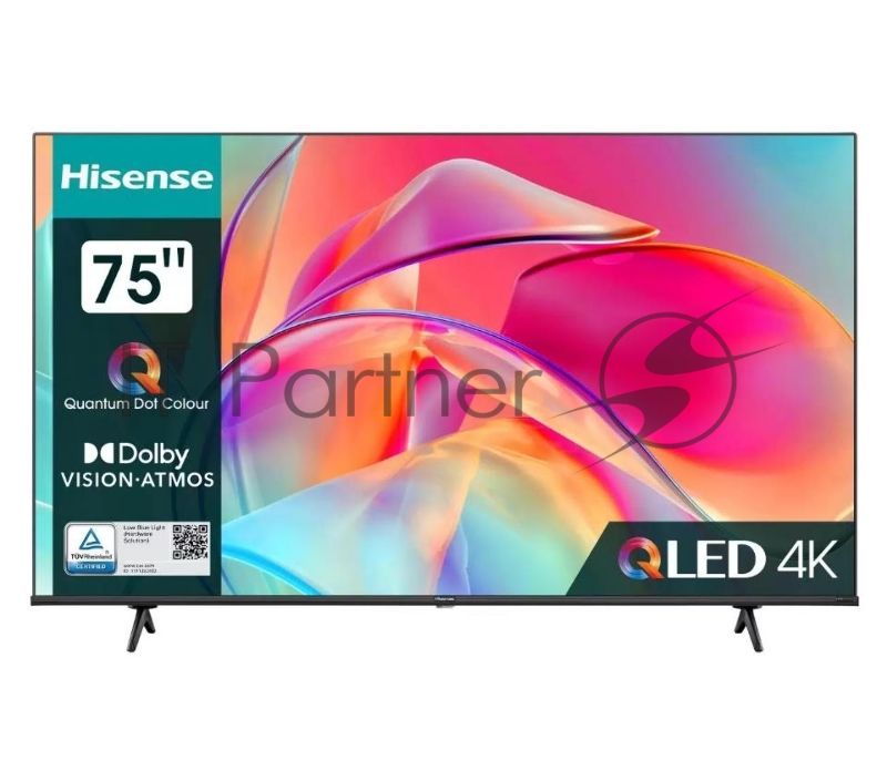 Телевизор Hisense 75" 75E7KQ черный LED UHD 60Hz Smart