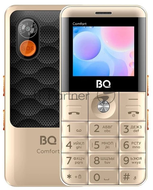 Мобильный телефон BQ 2006 Comfort золотой/черный