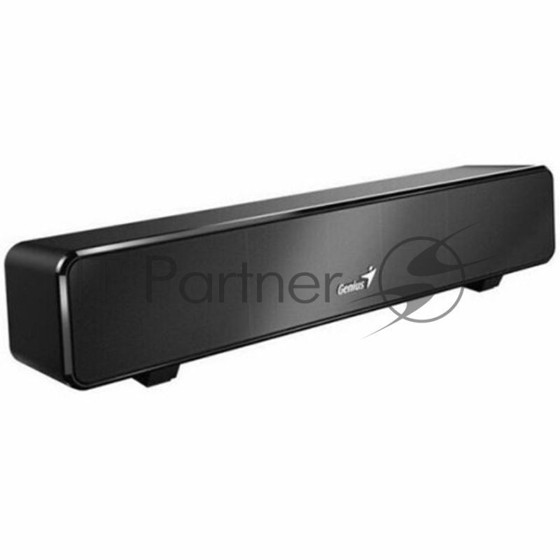 Мини саундбар Genius SoundBar 100. Ультракомпактный. Выходная мощность 6Вт. Тип подключения: USB. Частотная характеристика: 110-20000Гцz. Встроенный регулятор громкости. Аудиовыход 3,5 мм. черный