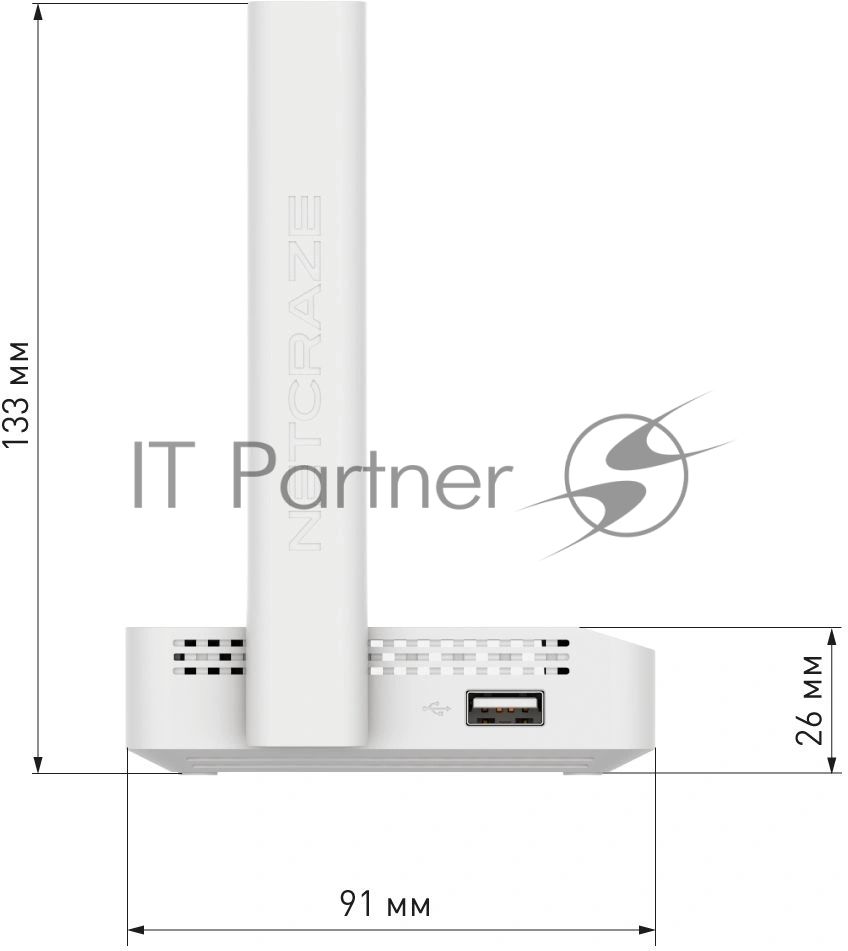 Маршрутизатор/ Интернет-центр Mesh Wi-Fi N300, 3-портовым Smart-коммутатором и портом USB
