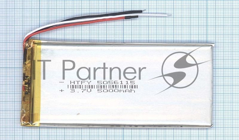 Аккумулятор Li-Pol (батарея) 5x56x115мм 3pin 3.7V/5000mAh