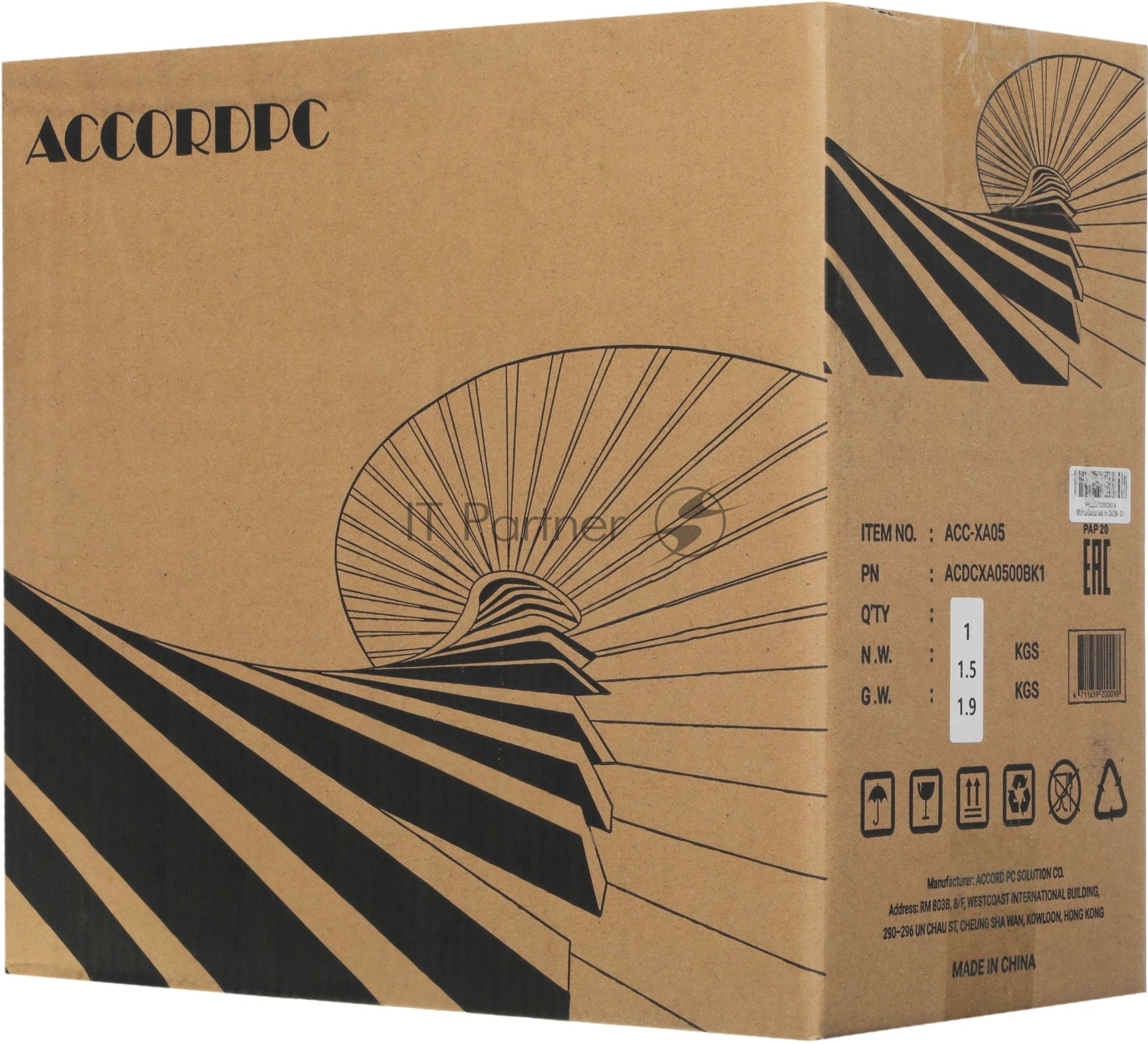 Корпус ACCORD ACC-XA05, Mini-Tower, чёрный